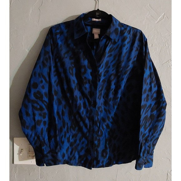 Chico's Tops Shirts Wrinkle Resistant, Women's,1 (M), 17.5 Inch Of Armp To Armp - Picture 4 of 8